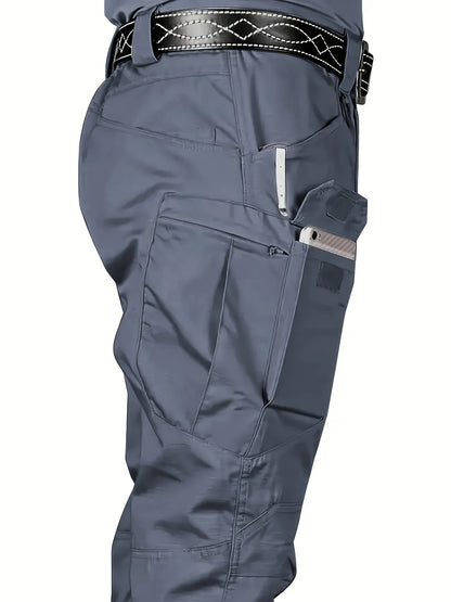 S-6XL Men's Tactical Cargo Pants Outdoor Casual Sports Pant Hiking Fishing Waterproof Multi-pocket Men Trousers for Work