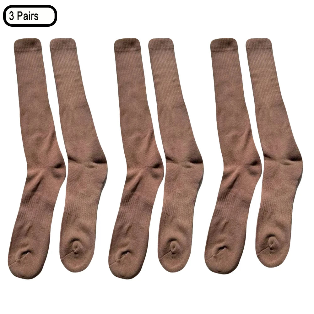 3 Pairs Men Knee High quality green Sports Military Army Socks Stockings Thicken Long Wool army oudoor warm Hiking sport socks