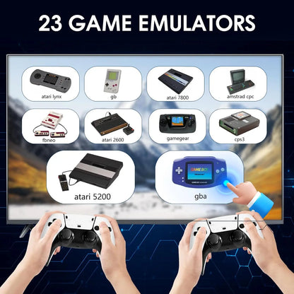 2026 New Retro Gaming Console with 23 Emulators & 20,000+ Built-in Games 4K HDMI 2.4G with Dual Wireless Controllers