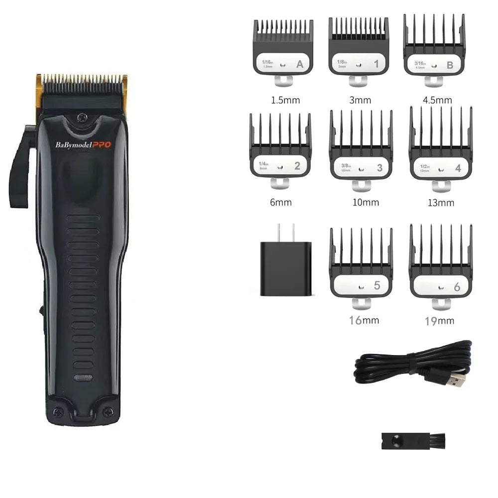 2024 New Babymodel PRO Professional Hair Clipper Trimmer Shaver Set 7500RPM DLC Alloy Blade Professional Hair Trimmer USB Socket