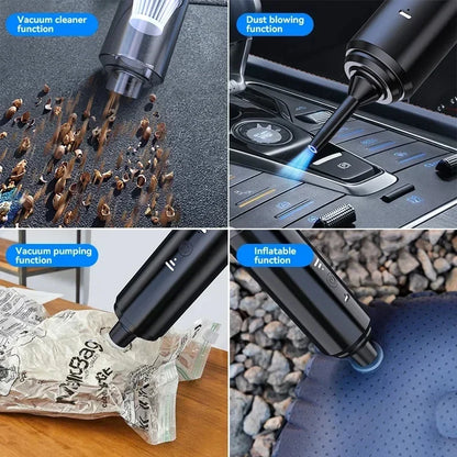 2026 New Powerful Vacuum Cleaner With No Dead Angle Smart Home Inflatable Cordless Handheld Vacuum Suction