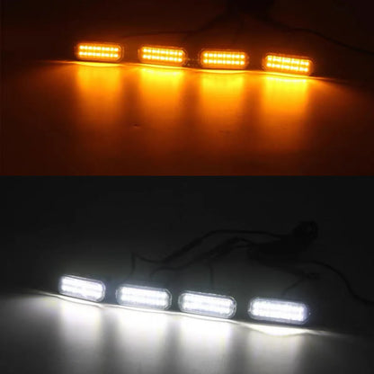 LED Car Lights Front LED Grille Lights With Harness Eagle Eye Lamp FOR FORD F-150 RAPTOR center mesh small yellow light