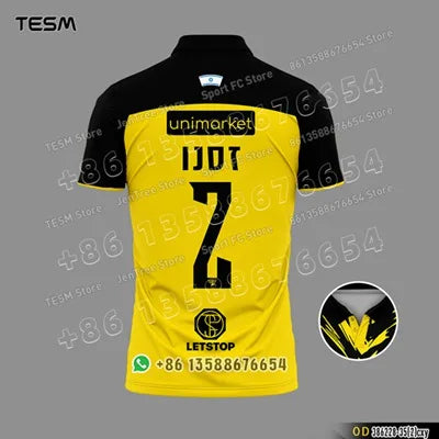 Sports POLO Shirt Summer Men Casual Short Sleeve Lapel Printed T-shirt Striped Retro Fashion Top Outdoor Team Breathable POLO