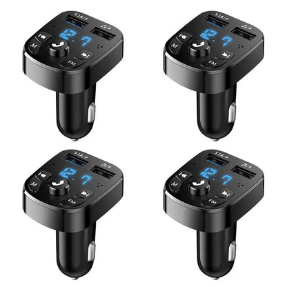 1/3/6pcs Car Mp3 Player Dual USB Fast Charger FM Receiver Bluetooth Compatible 5.0 FM Transmitter USB Flash Drive Plug Car Kit