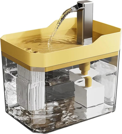 R USB Automatic Water Drinking Fountain Dispenser live water circulation Cat Water Bowl Removable with Pump Water Filter Silent