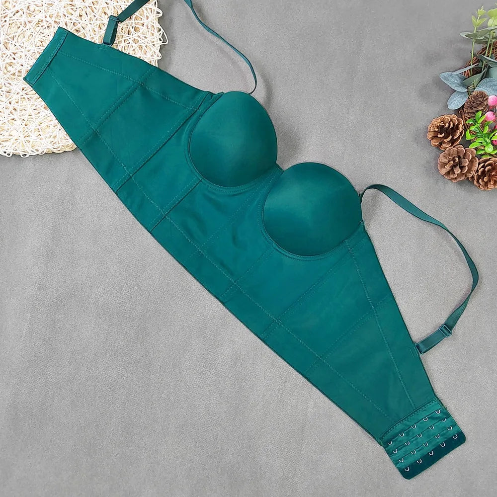 SXTHAENOO Summer 8 colors Fashion Mesh Push Up Bralet Women's Corset Simple Bustier Bra Night Club Party Sexy Cropped Top Vest