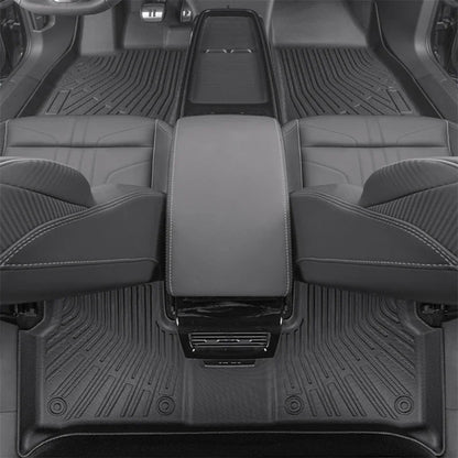 For BYD SEALION 7 2024 2025 TPE Car Floor Mats (Only RHD), All Weather Waterproof Backrest  Trunk  Frunk