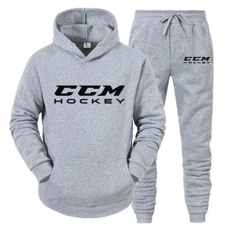 Autumn and winter men's sportswear set  high-quality casual sportswear  hooded sweatshirt