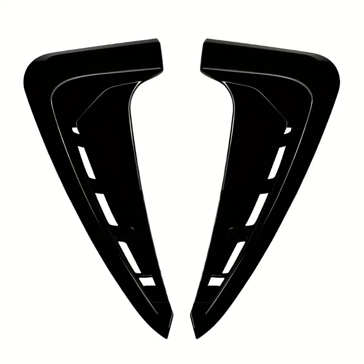 Pair For BMW X5 F15 M Sport 2014-2018 ABS Glossy Black/Carbon Look Car Shark Gill Side Wing Fender Vent Sticker Car Accessories