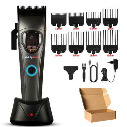 Professional BRDCLIP Hair Clipper 10000RPM Magnetic Motor High Power Hair Cutting Machine DLC Blade Barber Trimmer for Man