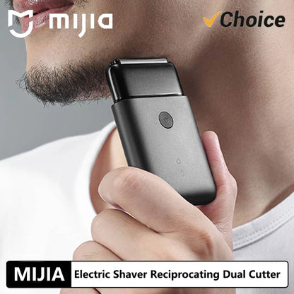 NEW MIJIA Electric Shaver Reciprocating Dual Cutter Blade Waterproof Mini Portable Rechargeable Magnetic Knife Holder Razor