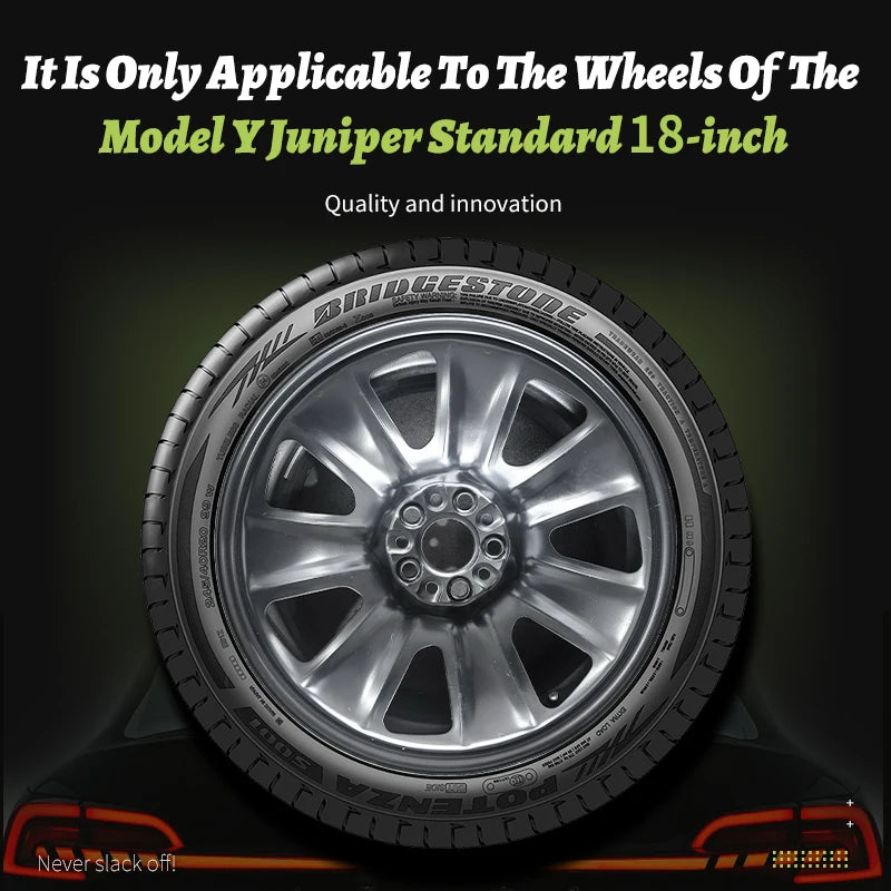 4PCS for Tesla Model Y 2026 Standard 18 Hub Caps, Full Rim Covers Replacement Wheel Cover Accessories for Standard Edition