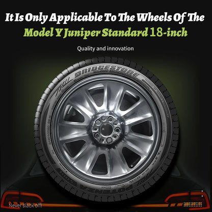4PCS for Tesla Model Y 2026 Standard 18 Hub Caps, Full Rim Covers Replacement Wheel Cover Accessories for Standard Edition