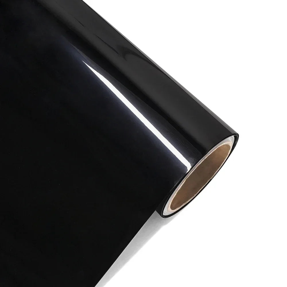 Glossy Black Car Vinyl Wrap Film Personalization Waterproof PVC Car Decoration PET Decal Motorcycle Auto Body Protective Film