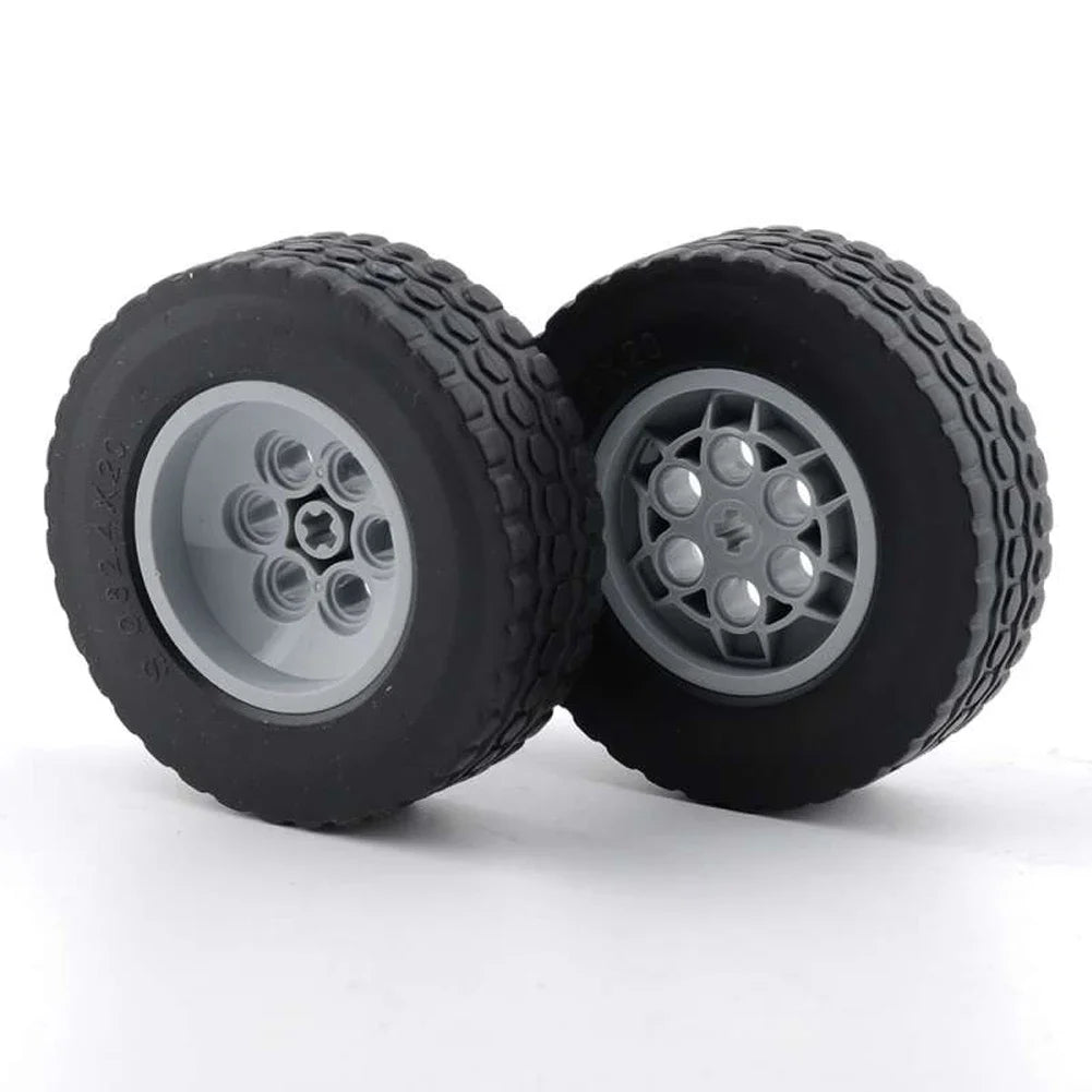 MOC 4WD Remote Control Car Chassis Kit With 62.4*20mm Wheel Four-Wheel Drive Technical Car M Motor Servo Motor AA Battery Box