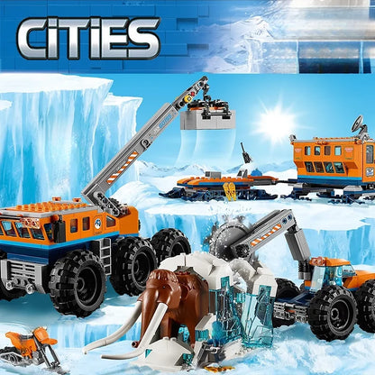 Compatible Sets City series building blocks 60195 Arctic mobile exploration base crane car MOC toys children's Christmas gifts