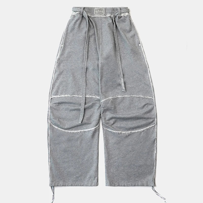 Retro American Spicy Girl Loose Casual Pants Women's  Design Sensation Sport Wide Leg Long Trousers Straight Leg Pants