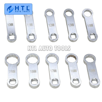 10 Piece Torque Adapter Set Metric 12 Point Box End Torque Adapter Extension Set 3/8'' Drive Torque Wrench Extension Adapter Set