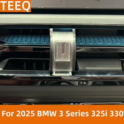 Car Phone Holder For 2025 2026 BMW 3 4 Series 330i 320 Exclusive Base GPS Stand Magnetic Chargre Interior Accessories