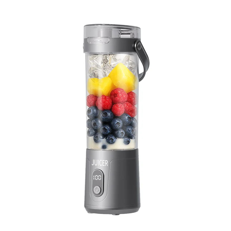 600ML Portable Juicing Cup Multifunctional Household Crushed Ice Juicer Outdoor USB Rechargeable Electric  Fruit Juice Machine