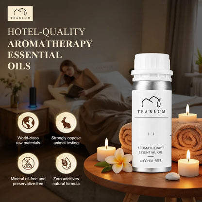 TEABLUM 100ML Aromatic Hotel Essential Oil Hotels Home Air Freshener Pure Plant Essential Oil Alcohol Free for Electric Diffuser