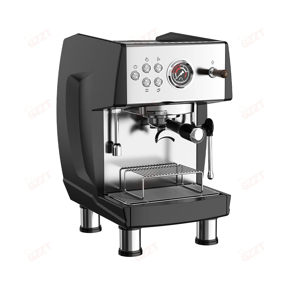GZZT CM808 9Bar Commercial Semi-automatic Coffee Machine ULKA Pump 3 Boilers PID Temperature Control Espresso Coffee Tea Makers