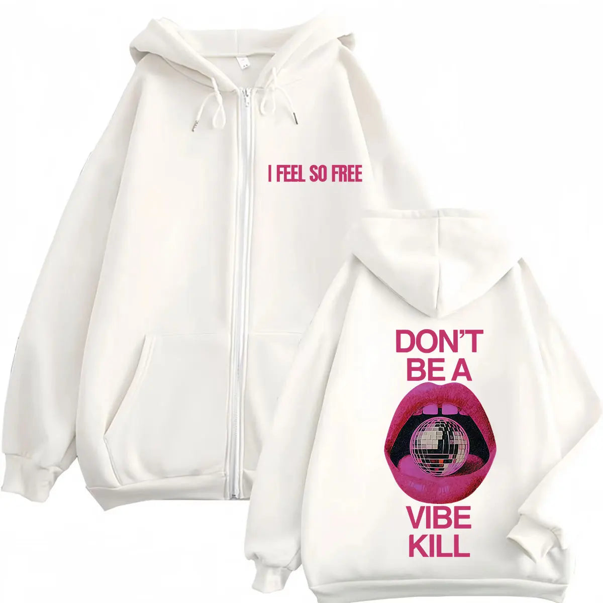 Madonna I Feel So Free Album Tour 2026 Graphic Zipper Hoodie Men Women Fashion Loose Casual Aesthetic Trend Winter Zip Up Jacket