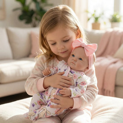 19inch Bettie NPK Lifelike Art Doll - Vinyl & Cloth Body Cuddly Baby with 3D Skin Painting And Visible Veins Collectible Toy