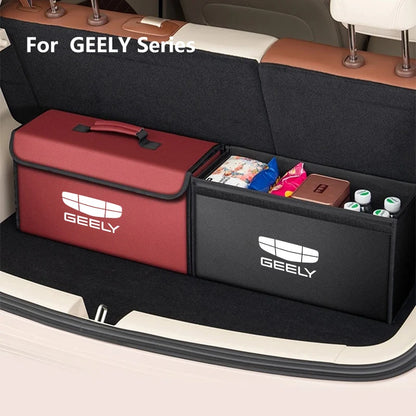 For GEELY coolray Starray emgrand emgrand tugella Car Trunk Storage Box Organizer Foldable Stowing Tidying Bag Car Accessories