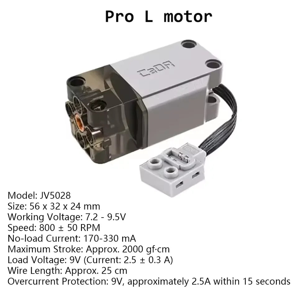 CaDA Advanced L Motor Kit High-Torque Power Upgrade for MOC Car Building Blocks Mechanical Function Motor Set