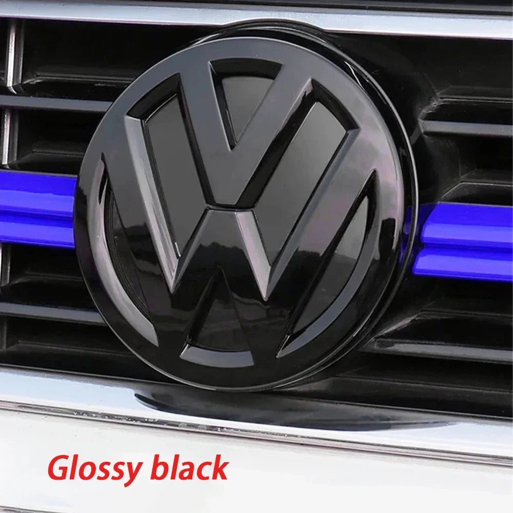 2Pcs Car Front Grill/Rear Emblem Lid Covers Logo Sticker For Volkswagen VW GOLF 5 6 7 8 MK5 MK6 MK7 MK8 POLO Scirocco sportvan