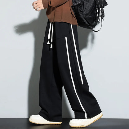 2025 Men Sweatpants Baggy Joggers Cotton Korean Sports Pants  Neutral Loose Outdoor Jogger Fitness Trouser