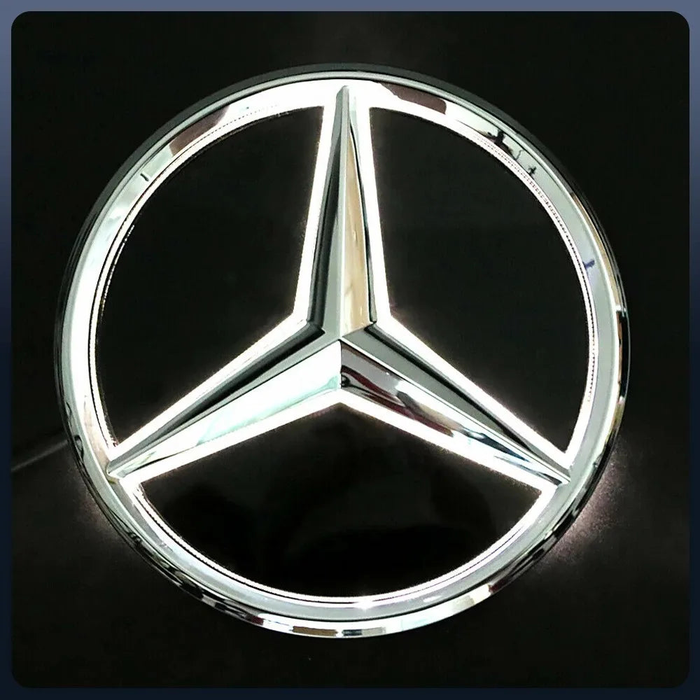 Front Grille LED Star Emblem Light Badge For Mercedes Benz GLC GLE GLS-Class 2016-2019