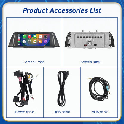 10.25 Inch Linux Display Multimedia Player For BMW Car 5 Series F10 F11 2011-2017 CIC NBT GPS Carplay Touch Screen