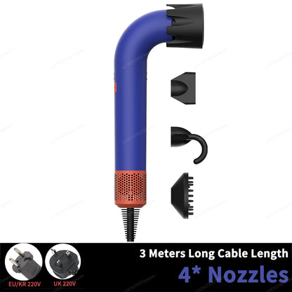 1400 Watt Super 200 Million Anion Blow Dryer Mini Portable Hair Dryer With Diffuser Nozzles Ions Hair Care Dryer Cold/Hot Wind