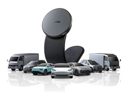 Baseus Magnetic Car Phone Holder 15W Wireless Charger Bendable Car Phone Mount for iPhone 12-17 Stand Dashboard Center Console