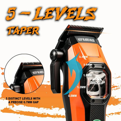 BRDCLIP Professional Hair Clippers Rechargeable Hair Trimmer Vector Motor Haircut DLC Blade Clippers For Man BRD-106 BRD-2601