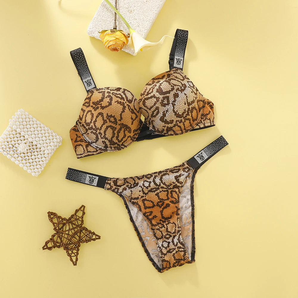 Victoria's Secret Lingerie Sleepwear Lingeries Ensemble Underwired Bra New Women Sexy Push Up Bra And Panty Set Lace Underwear