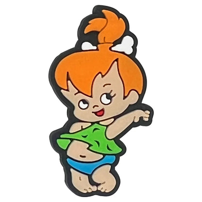 1-100pcs Primitive Man Shoe Charms Cartoon PVC Shoe Accessories DIY Decoration for Classic Clog Sandal Kids Gifts
