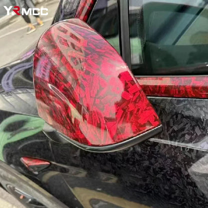 Carbon Fiber Vinyl Film Self Adhesive  Auto Tuning Vinyl Wrap Glossy Black Red Car Body Film Motorcycle Stickers Car Accessories