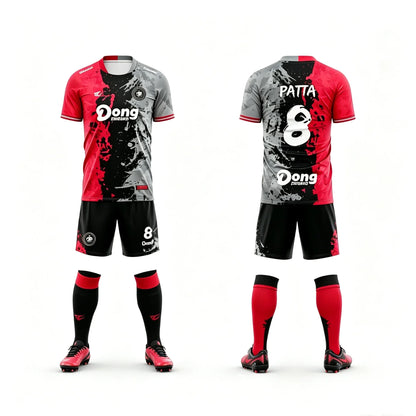 Sublimation Customize Own Design Printing Club Team Training Football Jersey Kits Quick Dry Breathable Soccer Uniforms Wear Set