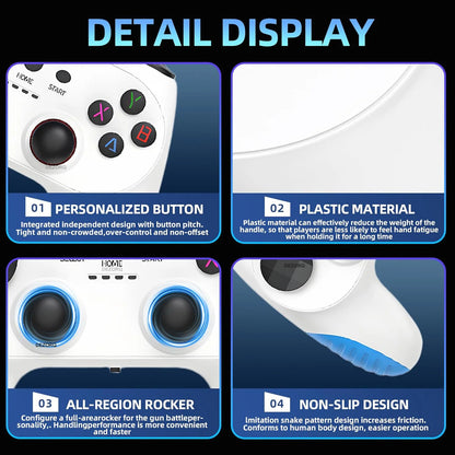New TV Game Console 128G Built In 50000 Retro Games 50 Emulators Videojuegos Consola Dual Wireless Gamepad X10 Pro Game Stick 4K