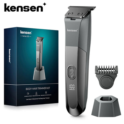 Kensen S25 Electric Body Hair Trimmer Men's Razor with base Adjustable Shaver Hair Cutting Machine Beard Trimmer Haircut Machine