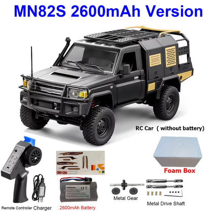MN82S MN82 MN82PRO RC Car 1/12 4WD 2.4G Remote Control Car Climbing Off-road RC Crawler LED Light Truck RC Toys As Kids Gift