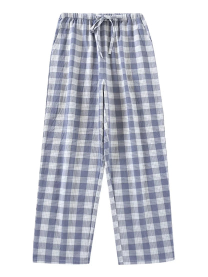 Pajama Pants Men's Spring and Autum Trousers Casual Trousers Autum and Winter Thin Home Trousers Long Loose Home Trousers