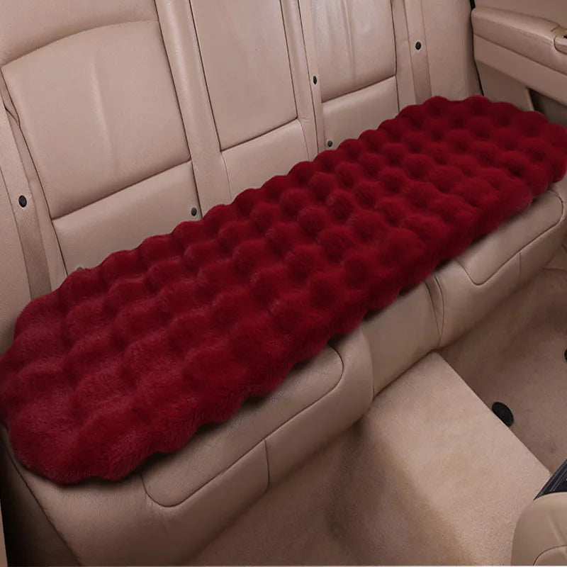 Winter Plush Rabbit Covers Car Seats Cushion Universal Keep Warm Ultra-Soft Auto Chair Protector Pad Car Interior Accessories