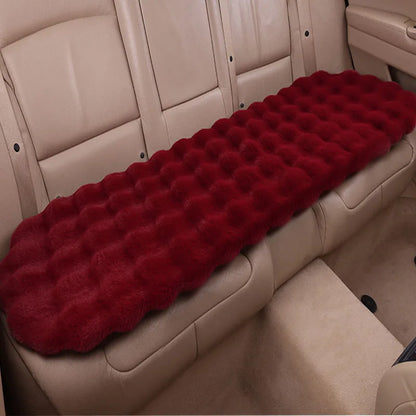 Winter Plush Rabbit Covers Car Seats Cushion Universal Keep Warm Ultra-Soft Auto Chair Protector Pad Car Interior Accessories