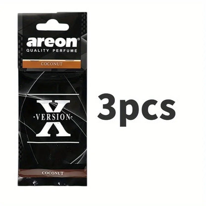 Car Air Refresher Car Suspension Decoration Home  Refresher Natural Tea Paper Vanilla perfume Car Interior Hanging Paper