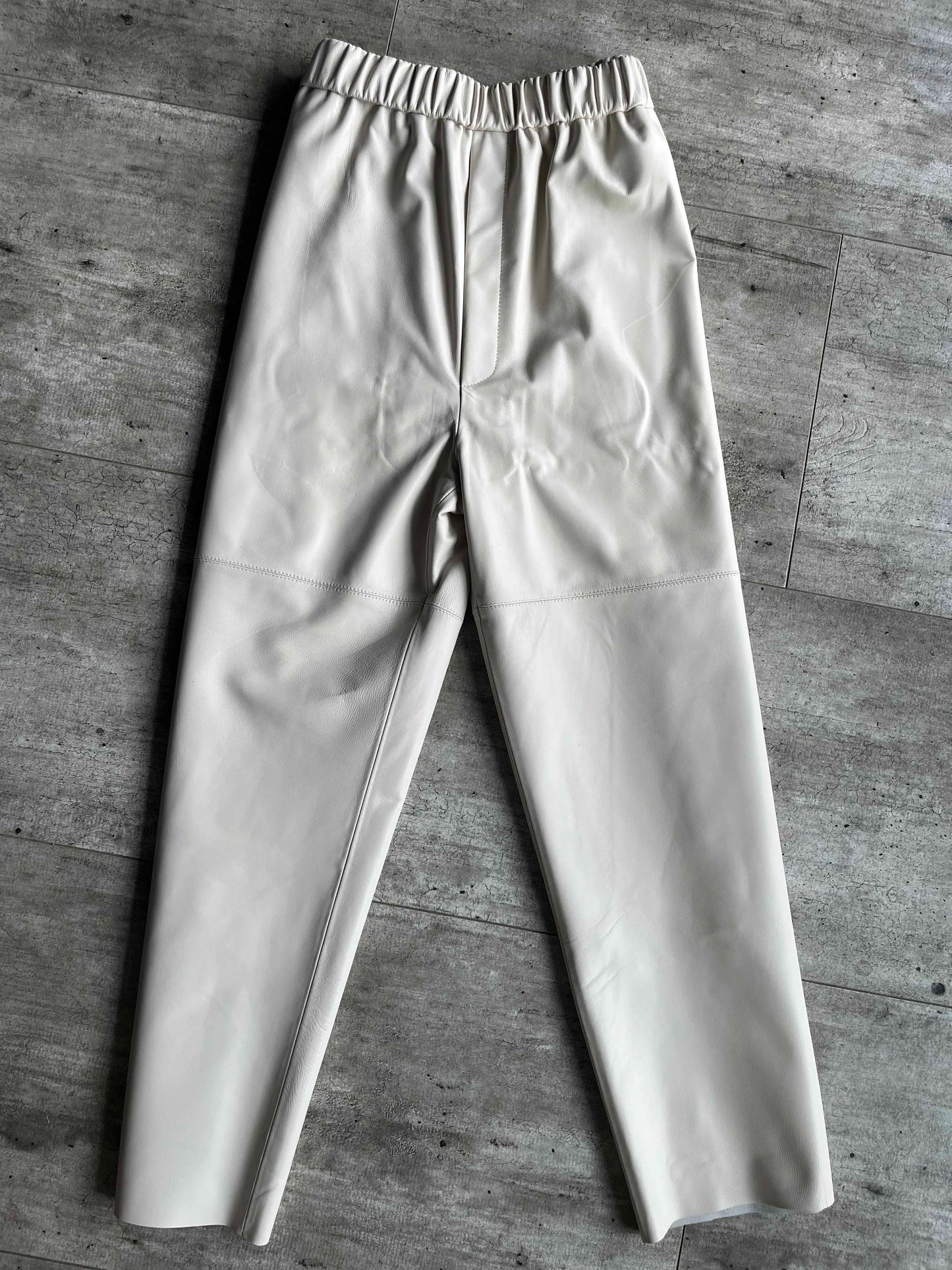 Genuine Leather Harem Pants Women Real Sheepskin Trousers High Elastic Waist 2026 New Streetwear Plus Size Pants Y2k Fashion