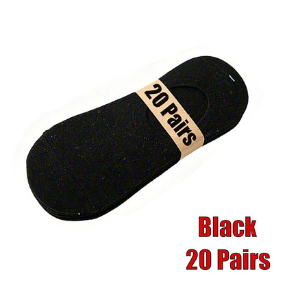 10/20 Pairs Womens and Mens Non Slip Ankle Socks Low Cut Invisible Liner Ankle Socks Cotton Breathable No-Show Sport Socks